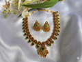 Traditional Kerala Palakka Necklace Set with Matching Studs